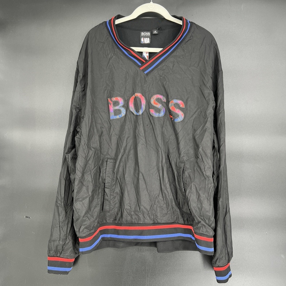 Hugo Boss x NBA Logo Sweatshirt Technical Fabric Size‎ 2XL Black